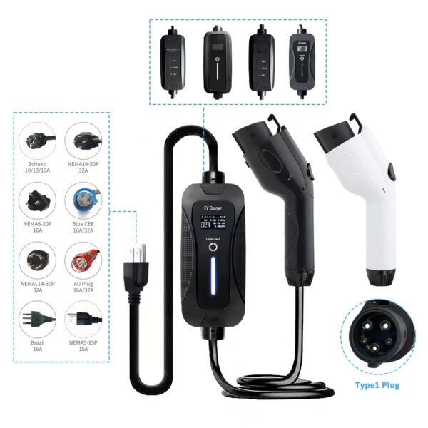OLCD Vehicle Charging Car Charging Car Charger with Cable Electric Automobile Charging - Image 2