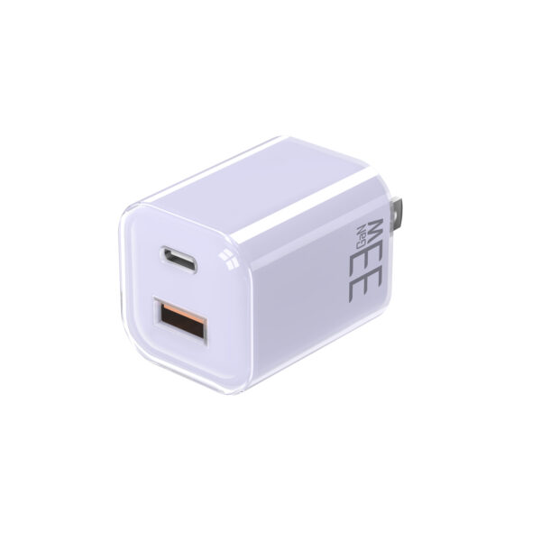 30W Crystal Shell 1A1C PD Wall Charger - Image 2
