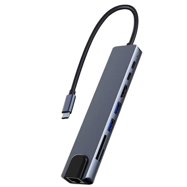 8 in 1 Multiport USB Hub