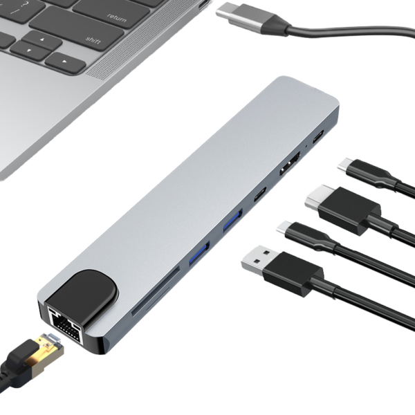 8 in 1 Multiport USB Hub - Image 3