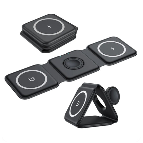 3 in 1 Foldable Smart Magnetic Wireless Charger - Image 3