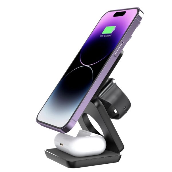 Fast 15W 3-in-1 Magnetic Wireless Charger