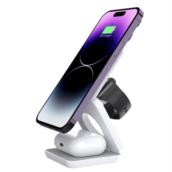 Fast 15W 3-in-1 Magnetic Wireless Charger - Image 2