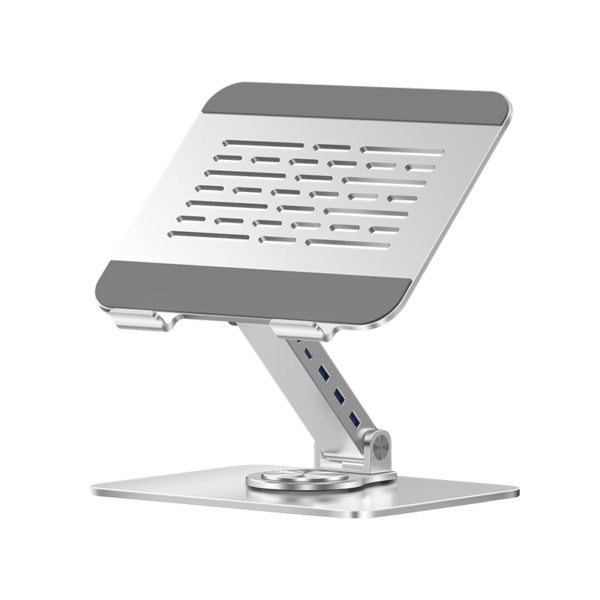 Multifunctional 360 Rotation Laptop Stand with Usb Hub Ports - Image 2