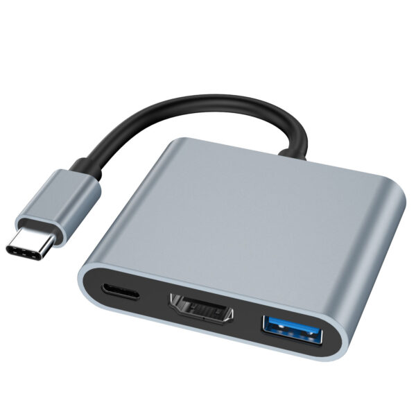 Aluminum Alloy 3-Port USB Type C Hub - Image 4