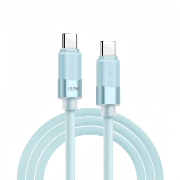 Soft Silicone USB-C  Cable 100W Fast Charging