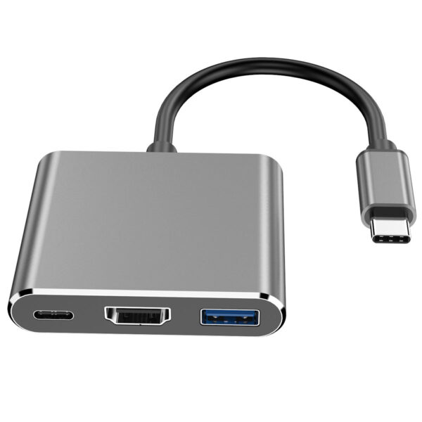 Aluminum Alloy 3-Port USB Type C Hub