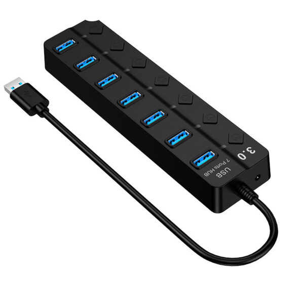 Portable 7 Port USB3.0 Adapter Hub - Image 2