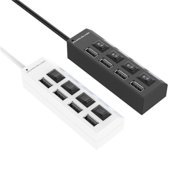 4 Port USB Hub Expansion Splitter - Image 3