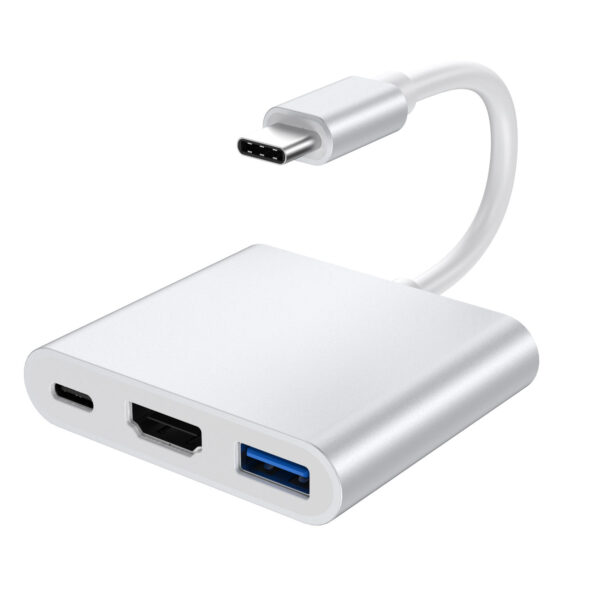 Aluminum Alloy 3-Port USB Type C Hub - Image 2