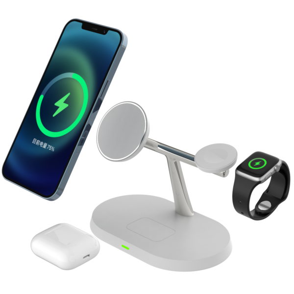 5W 3 in 1 Magnetic Wireless Charger Stand - Image 2