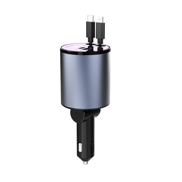 100W 4-in-1 Quick Adapter Type C PD Car Charger