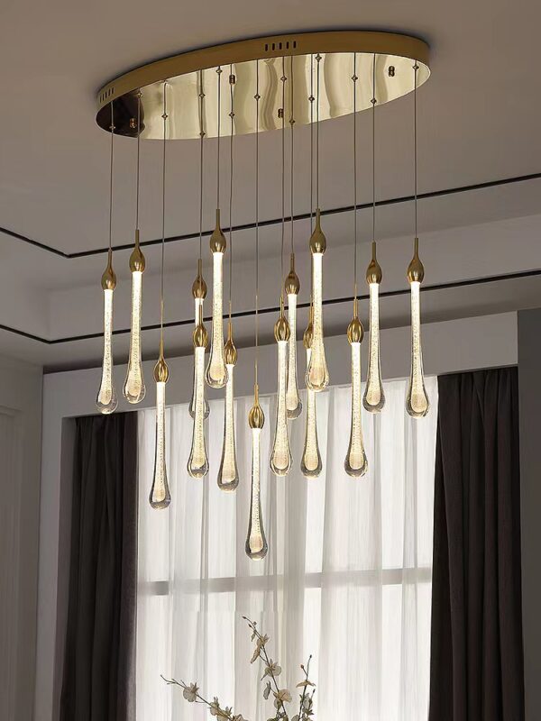Led Rain Drop Crystal Bubble Pendant Lamp - Image 8