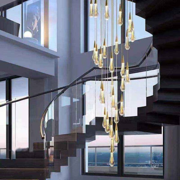 Led Rain Drop Crystal Bubble Pendant Lamp - Image 4